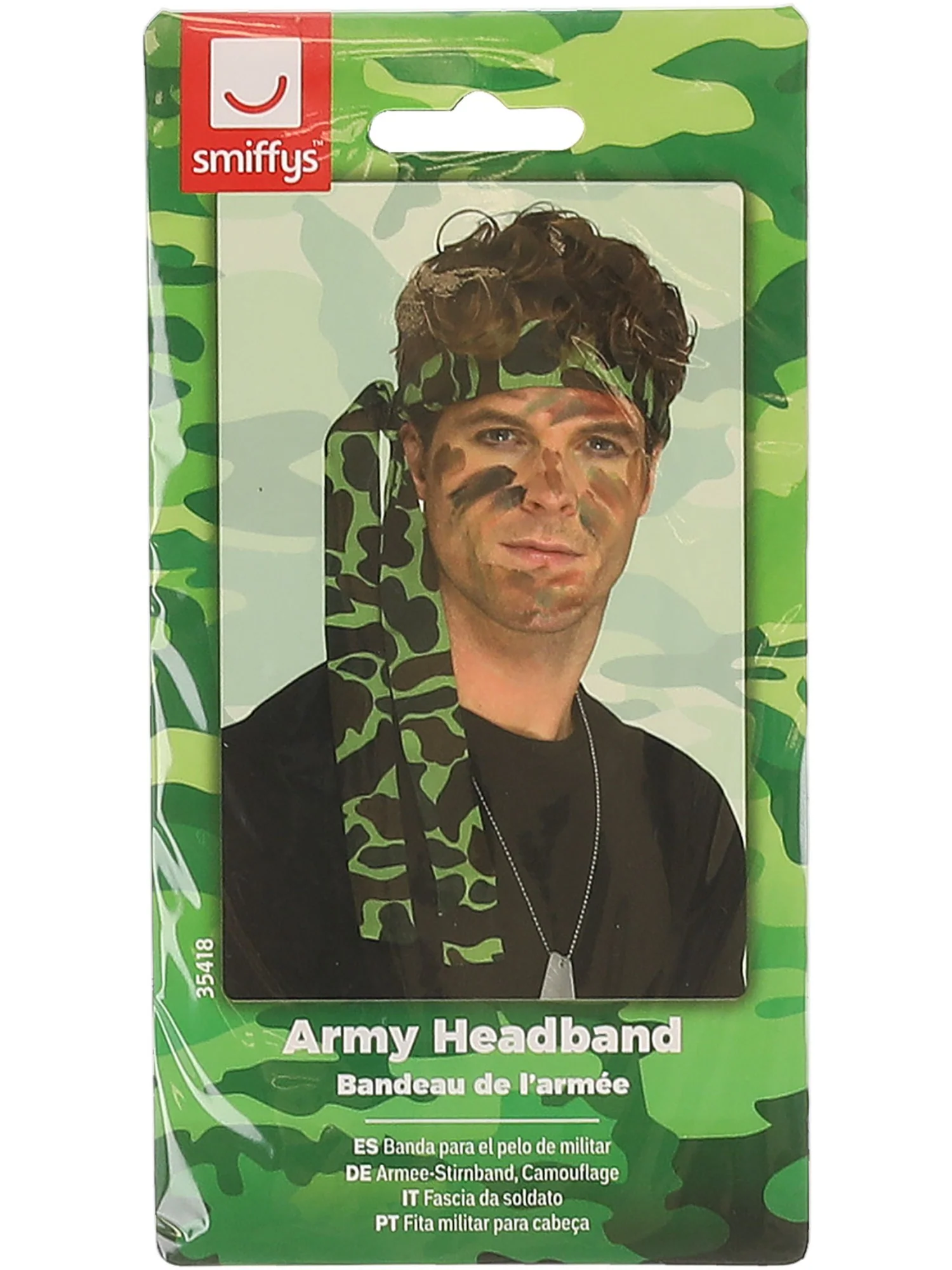 Army Headband, Camouflage, 150cm x 4cm - Image 3