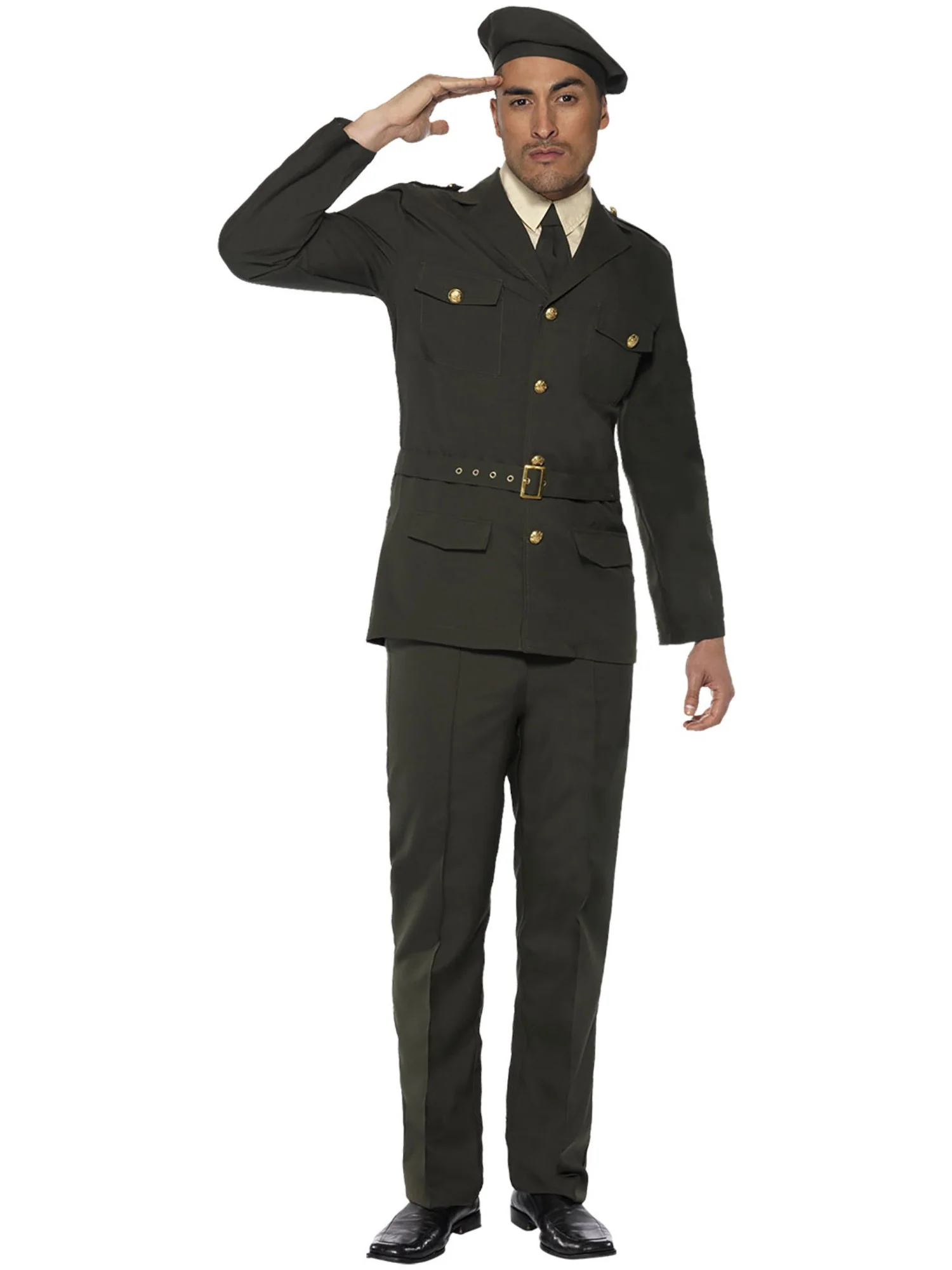 Mens Wartime Officer Costume - Image 4