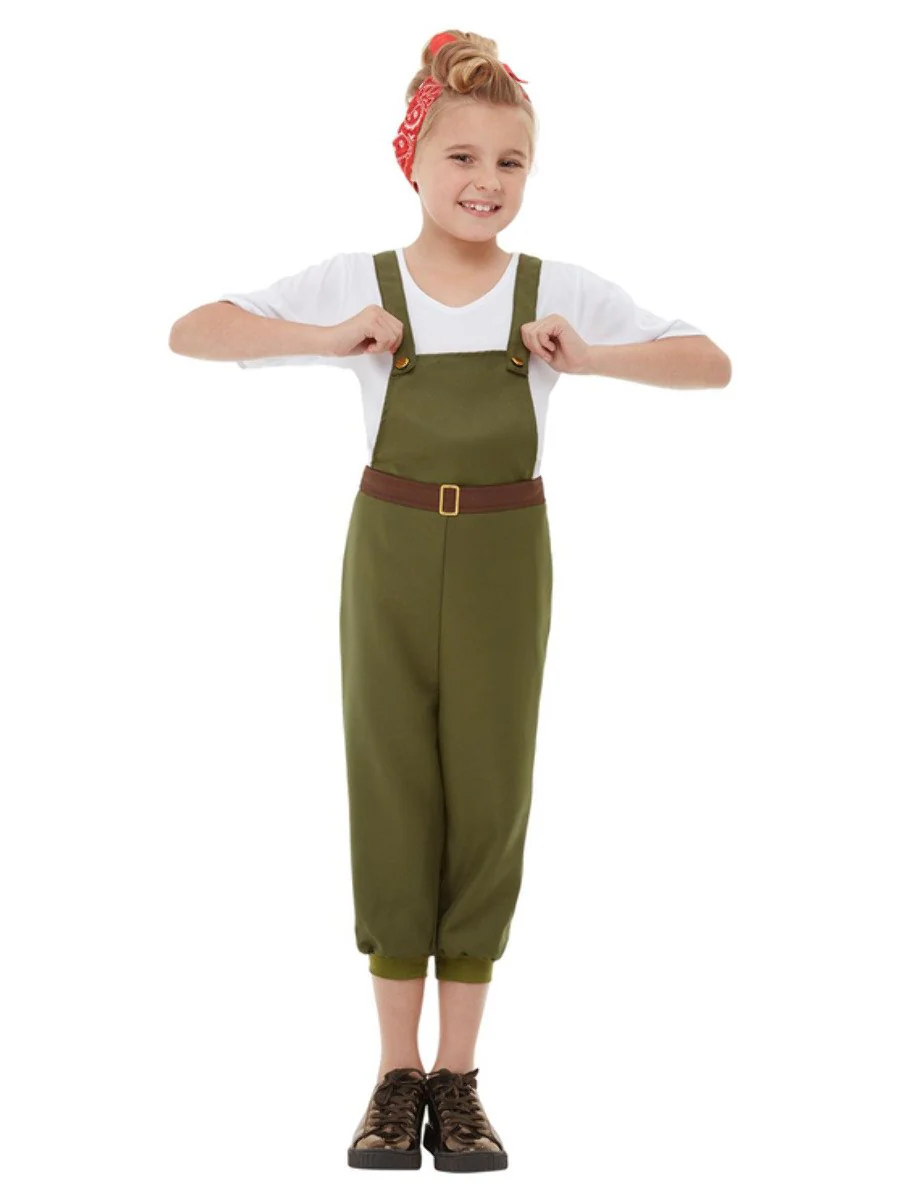 WW2 Little Land Girl Costume - Image 5