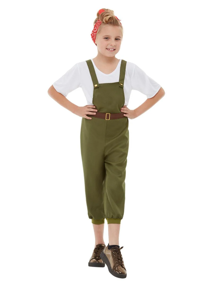 WW2 Little Land Girl Costume - Image 6